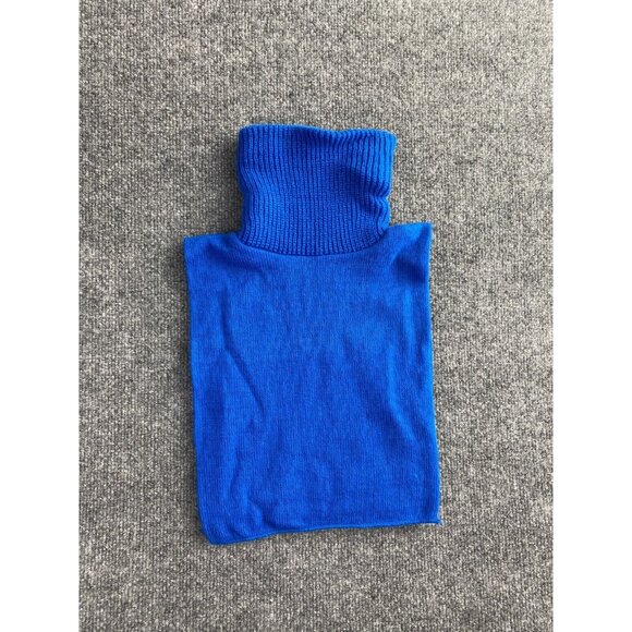 Vintage Robinson & Golluber Neck Warmer Women's Blue Sleeveless High Neck - Picture 1 of 5